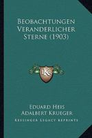 Beobachtungen Veranderlicher Sterne (1903) 1161024115 Book Cover