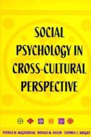 Social Psychology in Cross-Cultural Perspective 0716723557 Book Cover