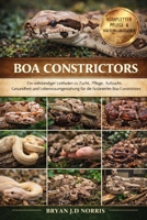 BOA CONSTRICTORS: Ein vollständiger Leitfaden zu Zucht, Pflege, Aufzucht, Gesundheit und Lebensraumgestaltung für die faszinierenden Boa Constrictors (German Edition) B0GQQ539YG Book Cover