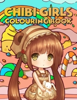 Chibi Girls Colouring Book: An Adult Colouring Book with Cute Anime Characters and Adorable Manga Scenes for Relaxation 1670917223 Book Cover