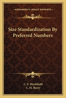 Size Standardization By Preferred Numbers 0548507090 Book Cover