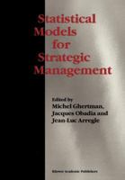 Statistical Models for Strategic Management 1441951865 Book Cover