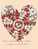 Confettis en coeurs Un Livre de Coloriage Adultes aux motifs en coeurs anti-stress B08455TLFN Book Cover