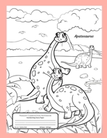 Primary Composition Notebook Handwriting Story Paper: K-2 Grades School Book | 60 Dotted Mid-Line With Picture Frame | Pages of Dinosaurs to Color | ... Sheets | Apatosaurus Dinosaur Cover to Colour 1695317378 Book Cover