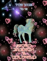 Word Search and Coloring for Kids 10-12: Easy Large Print Educational Word Search Puzzles with Fun Themes for Kids B0863QDBV4 Book Cover