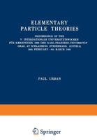 Elementary Particle Theories 3211807551 Book Cover
