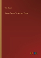 "Horse Sense" in Verses Tense 3368922890 Book Cover