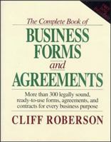 The Complete Book of Business Forms and Agreements, Book and 3.5" Disk Set 0079116116 Book Cover