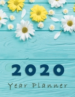 Turquoise Planner 2020 Year Planner & Monthly Planner, All in one: Monthly Budget, Yearly Summary, Year goals, Month goals And Notepages 1677511516 Book Cover