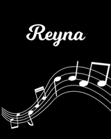 Reyna: Sheet Music Note Manuscript Notebook Paper Personalized Custom First Name Initial R Musician Composer Instrument Composition Book 12 Staves a Page Staff Line Notepad Notation Guide Create Compo 1704082846 Book Cover