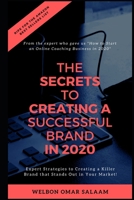 The Secrets to Creating a Successful Brand in 2020: Expert Strategies to Creating a Killer Brand that Stands Out in Your Market! 169645106X Book Cover