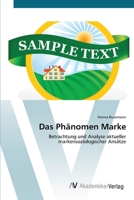 Das Phanomen Marke 3639397231 Book Cover