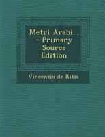 Metri Arabi... 1022272527 Book Cover