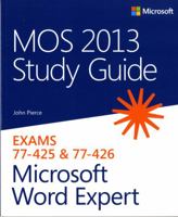 MOS 2013 Study Guide for Microsoft Word Expert 0735669260 Book Cover