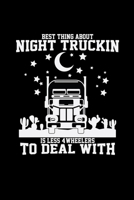 Night truckin: 6x9 TRUCK DRIVER dotgrid dot grid paper notebook notes 1710341467 Book Cover