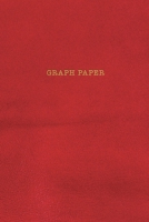 Graph Paper: Executive Style Composition Notebook - Red Leather Style, Softcover 6 x 9 - 100 pages (Office Essentials) 1691092193 Book Cover