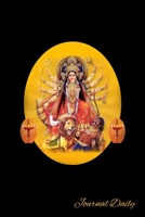 Journal Daily: In Full Divine Glory Goddess Durga Notebook, Mandala Backcover, Lined Blank Journal, 6 x 9, 120 Cream Color Pages, Matte Finish Cover. 1088604633 Book Cover