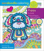 Zendoodle Coloring: Puppy Love: Lovestruck Pups to Color and Display 125020240X Book Cover