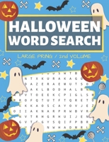 Halloween Word Search: Puzzle Book Large Print - 80 Halloween Puzzles 1697437842 Book Cover