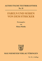 Fabeln Und M�ren Von Dem Stricker 3110483165 Book Cover