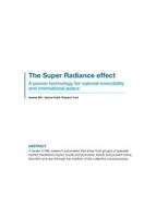 The Super Radiance Effect: A New Technology for National Invincibility and International Peace 0992910420 Book Cover