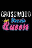 Notebook: Crossword Puzzle Queen Word Game Puzzles Black Lined Journal Writing Diary - 120 Pages 6 x 9 1673846068 Book Cover