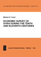 Economic Survey of Syria During the Tenth and Eleventh Centuries: Survey 3922968481 Book Cover