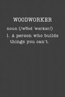Woodworker: Funny Carpentry Gifts - Small Lined Writing Journal or Notebook (Card Alternative) (Definition, Humor) 1696306752 Book Cover
