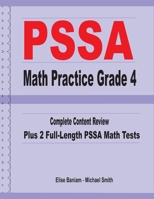 PSSA Math Practice Grade 4: Complete Content Review Plus 2 Full-length PSSA Math Tests 1636200141 Book Cover