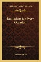 Recitations for Every Occasion 1417998687 Book Cover