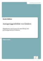 Aussagesuggestibilitat Von Kindern 3838607856 Book Cover