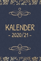 Kalender 2020/21: Einfacher gleitender Kalender f�r die Jahre 2020 und 2021 mit Jahres-, Monats�bersicht und Feiertagen. Eine Woche auf zwei Seiten. 170822033X Book Cover