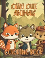 Cute Chibi Animals Coloring Book: Sweet Animal Coloring Pages For Kids B0C6VYY334 Book Cover