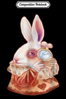 Composition Notebook: Alice in Wonderland White Rabbit how is forever Journal/Notebook Blank Lined Ruled 6x9 100 Pages 1706450257 Book Cover