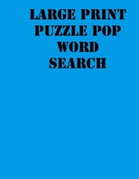 Large print puzzle pop Word Search: large print puzzle book .8,5x11, matte cover, blue,55 Music Activity Puzzle Book with solution 1678920371 Book Cover