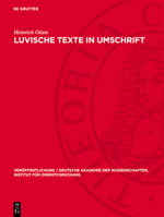 Luvische Texte in Umschrift 3112766202 Book Cover