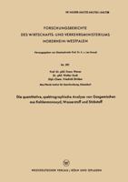 Die Quantitative, Spektrographische Analyse Von Gasgemischen Aus Kohlenmonoxyd, Wasserstoff Und Stickstoff 3663031942 Book Cover