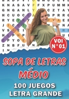 Sopa de Letras Médio: Para adultos y mayores | 100 Juegos Letra Grande Con soluciones | NÚMERO 1 | juegos de palabras para las vacaciones o el tiempo libre| idea del regalo. B08N3GGTSC Book Cover