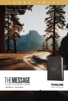 The Message Thinline, Large Print (Leatherlike, Desert Night Black) 1641585579 Book Cover