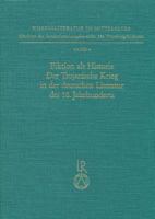 Fiktion ALS Historie. Der Trojanische Krieg in Der Deutschen Literatur Des 16. Jahrhunderts 3882265019 Book Cover