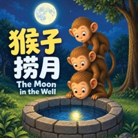 The Moon In The Well: A Rhyming Picture Book of a Classic Chinese Folktale in English, Simplified Chinese, & Pinyin! (Chinese-English Bilingual Children's Book) 1998317978 Book Cover
