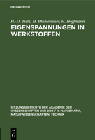 Eigenspannungen in Werkstoffen 3112504194 Book Cover