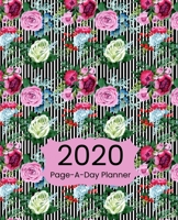 2020 Page A Day Planner: Calendar Schedule Organizer Vintage Lavender Roses Pattern Cover 1706182406 Book Cover