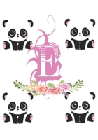 E:panda bear Personalised Initial E Monogram Composition Notebook Journal for Girls and Kids: panda bearNotebook Journal for Girls and Kids (4) 1679149202 Book Cover