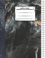 Graph Paper Composition Notebook: 110 Pages - Quad Ruled 4x4 - 8.5" x 11" Marble Large Notebook with Grid Paper - Math Notebook For Students 1694704696 Book Cover