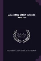 A Monthly Effect in Stock Returns 1379114314 Book Cover