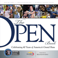 The Open Book: Celebrating 40 Years of America's Grand Slam with DVD 1600781578 Book Cover