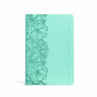 CSB Large Print Thinline Bible, Light Teal LeatherTouch, Value Edition 1430082720 Book Cover