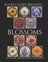 Blossoms : 10 Floral Cross-stitch Patterns B0FJ2GTTPD Book Cover