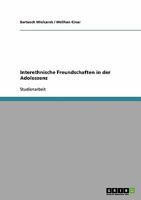 Interethnische Freundschaften in der Adoleszenz 3638855430 Book Cover